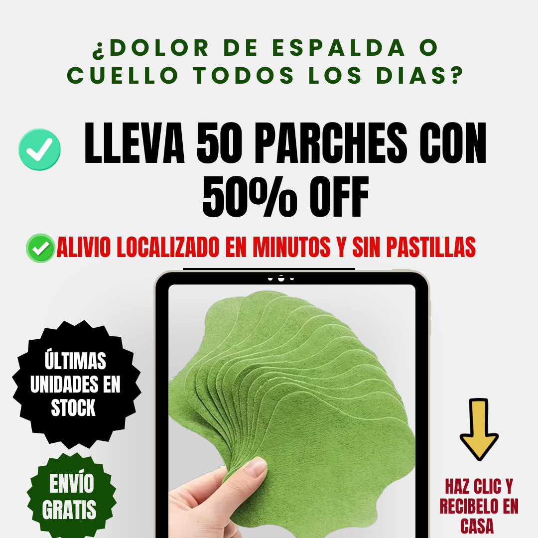 PARHES HERBAL SALUVERA ™ -Alivio Inmediato para Dolor de Espalda y Cuello