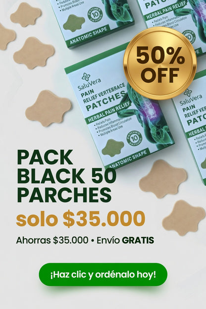 PARHES HERBAL SALUVERA ™ -Alivio Inmediato para Dolor de Espalda y Cuello