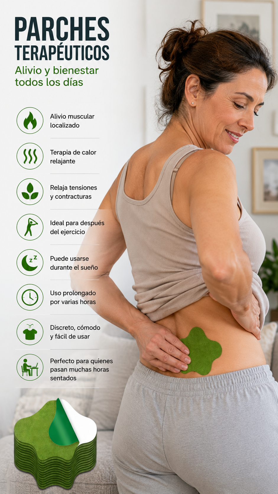 PARHES HERBAL SALUVERA ™ -Alivio Inmediato para Dolor de Espalda y Cuello