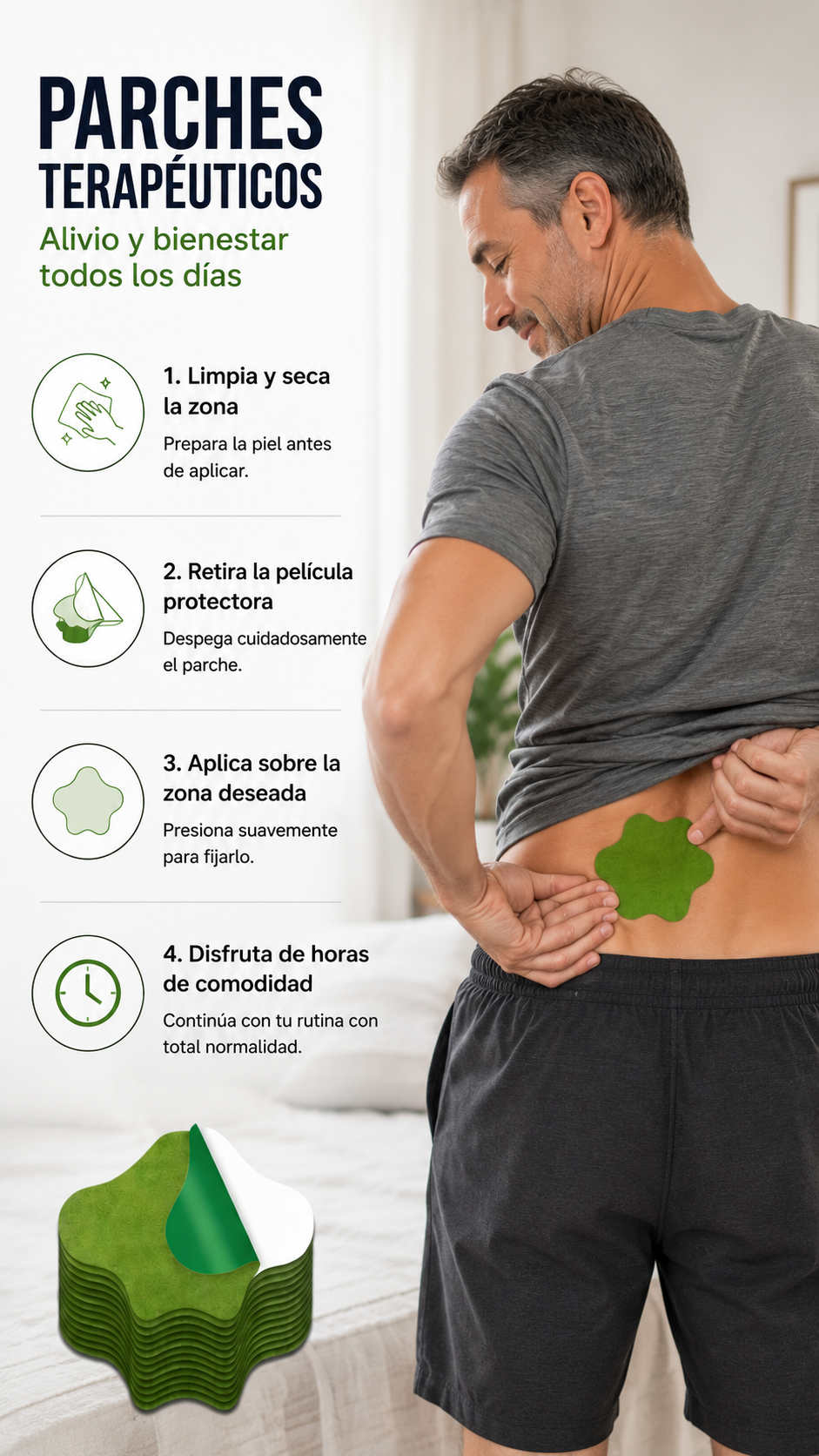 PARHES HERBAL SALUVERA ™ -Alivio Inmediato para Dolor de Espalda y Cuello