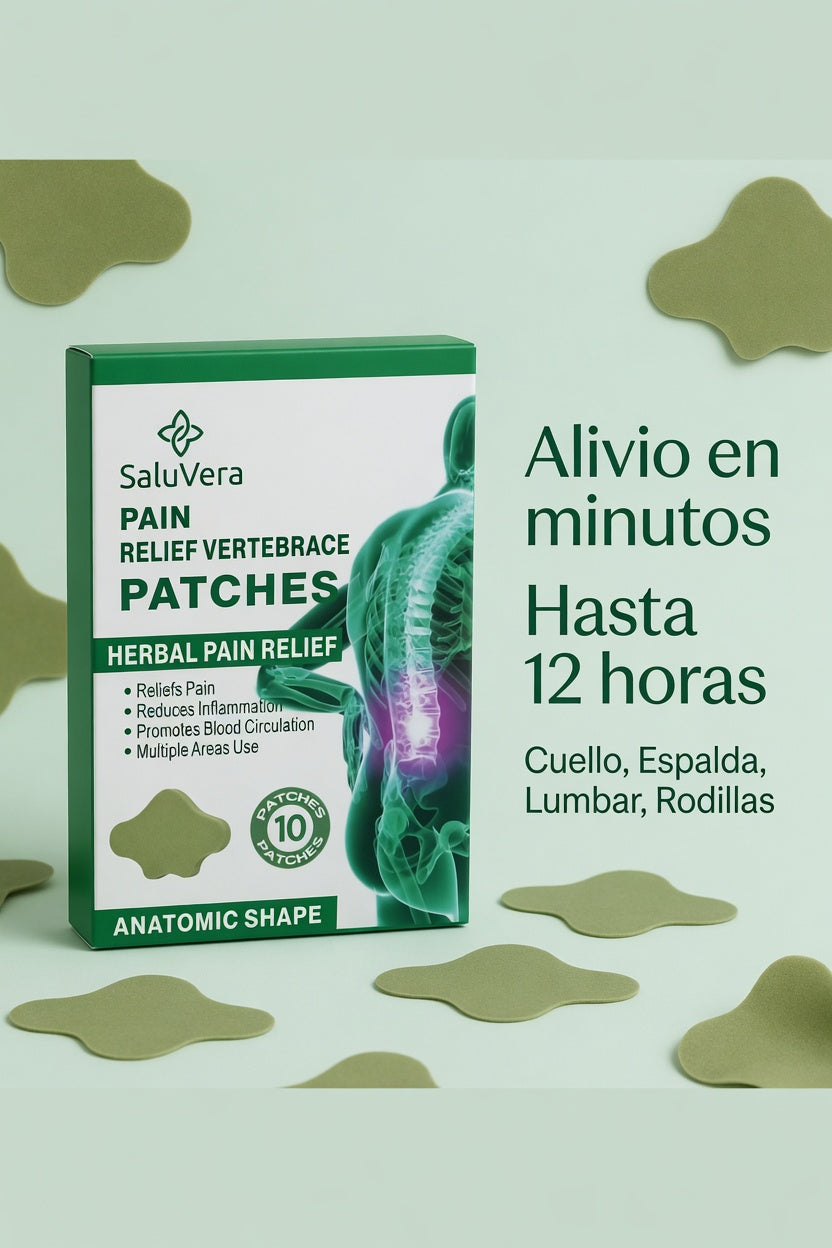 PARHES HERBAL SALUVERA ™ -Alivio Inmediato para Dolor de Espalda y Cuello