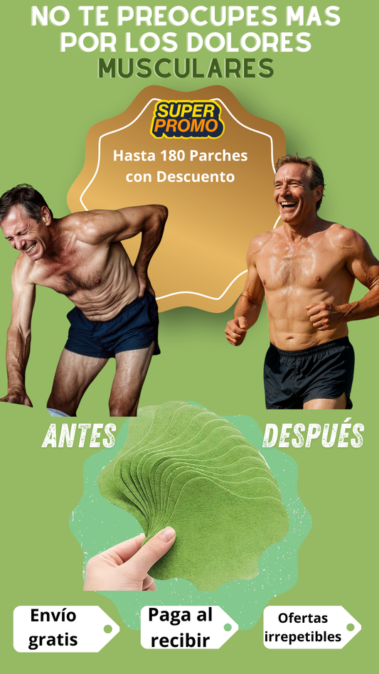 PARHES HERBAL SALUVERA ™ -Alivio Inmediato para Dolor de Espalda y Cuello